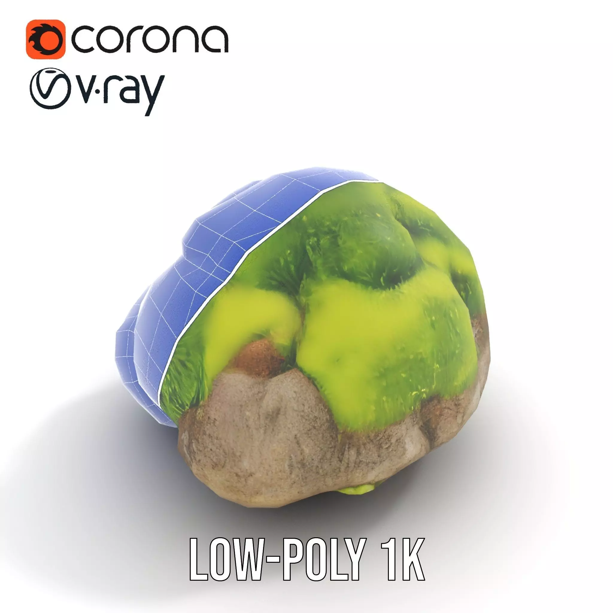 Green Mossy Rock model pack Texture_19