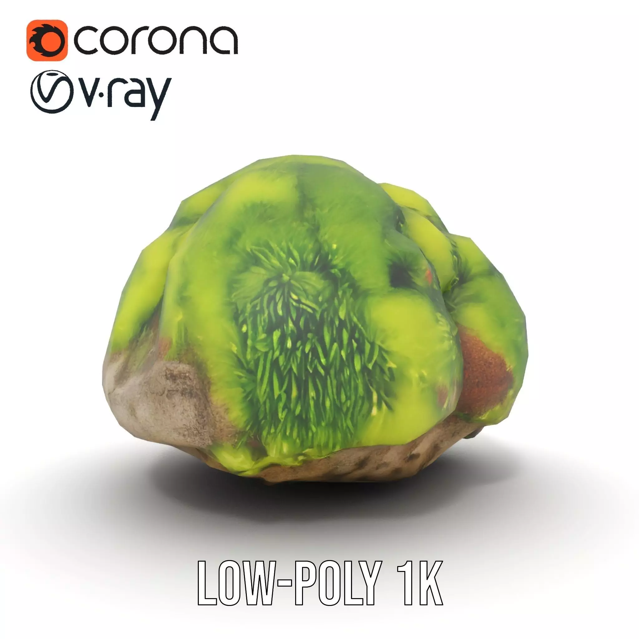 Green Mossy Rock model pack Texture_16