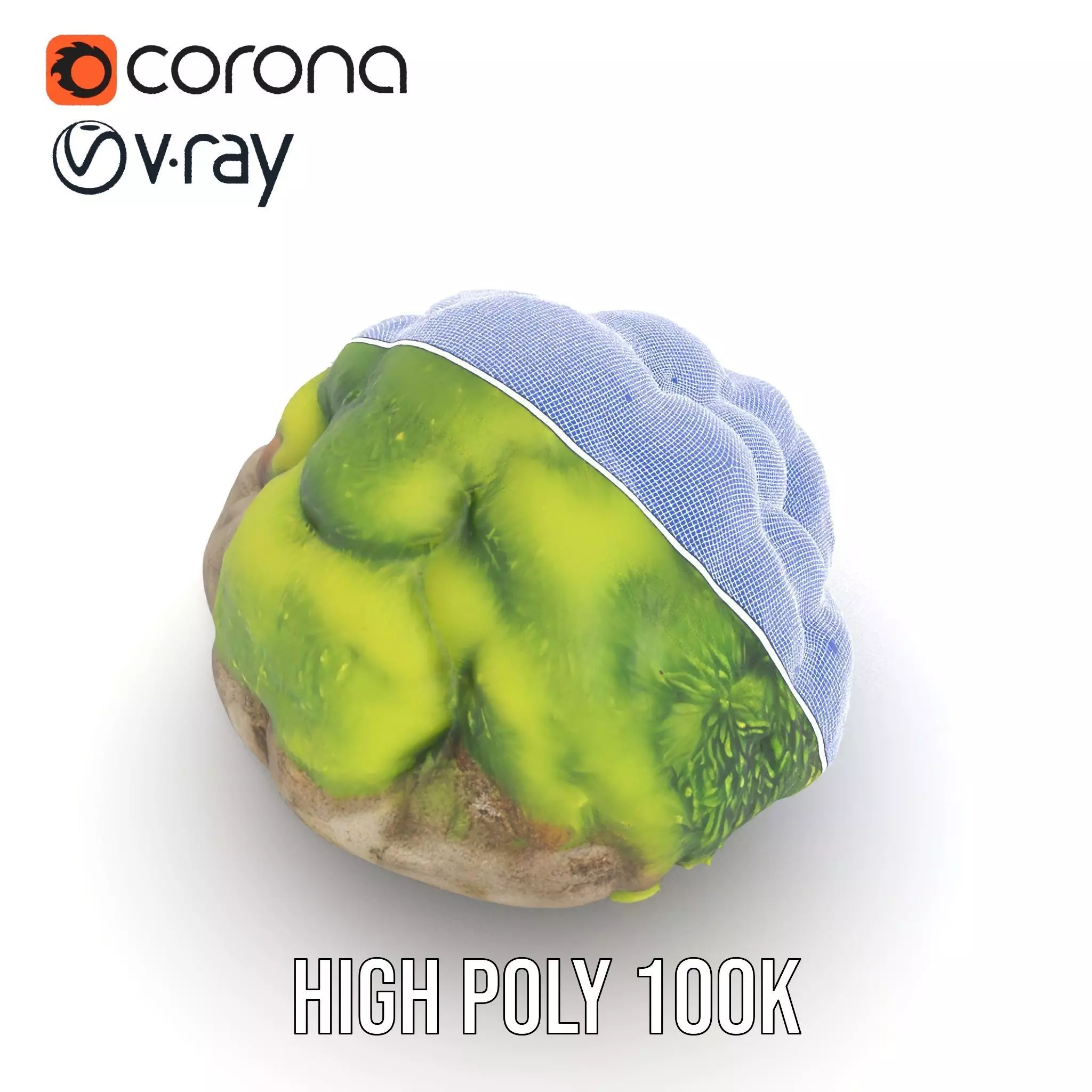 Green Mossy Rock model pack Texture_31