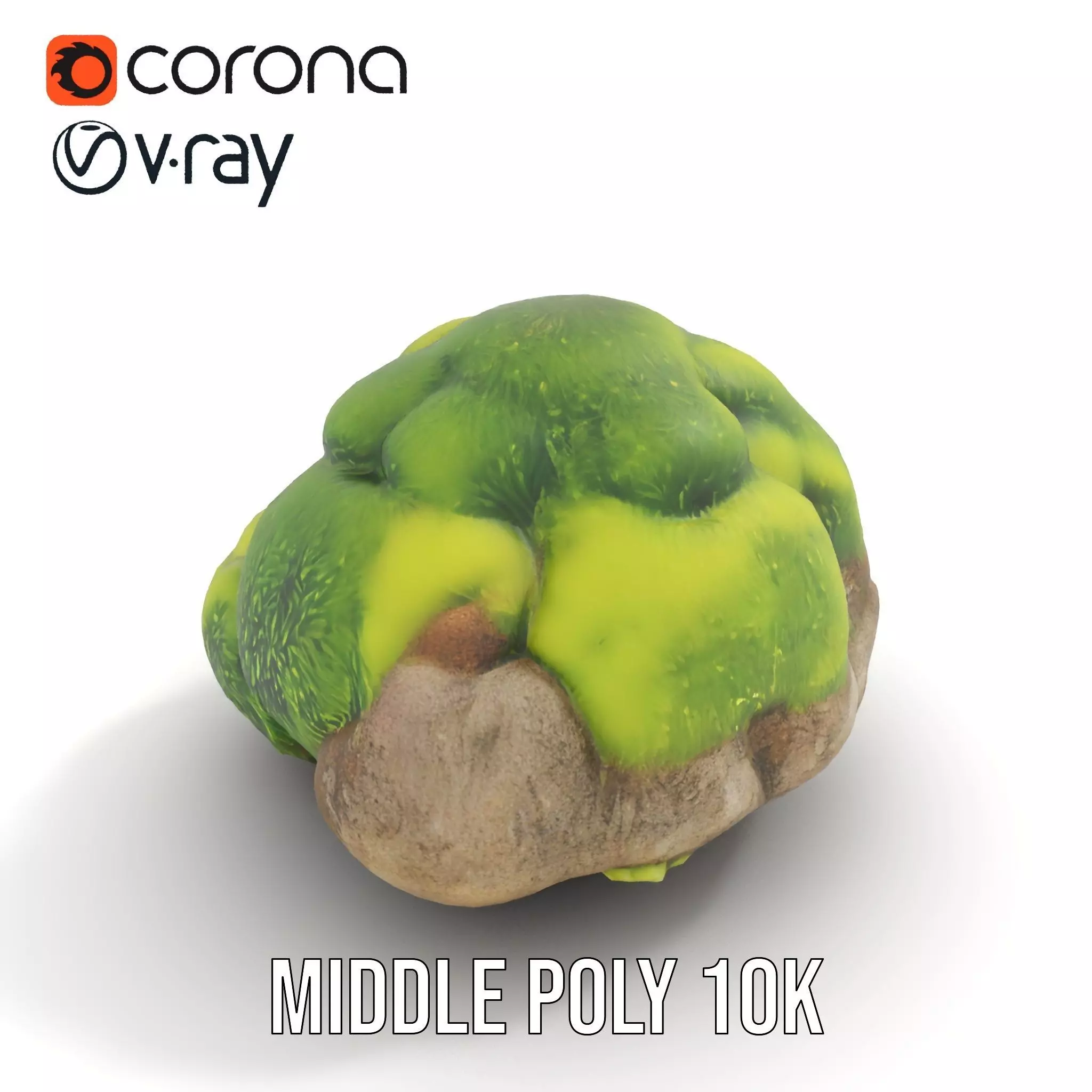 Green Mossy Rock model pack Texture_6