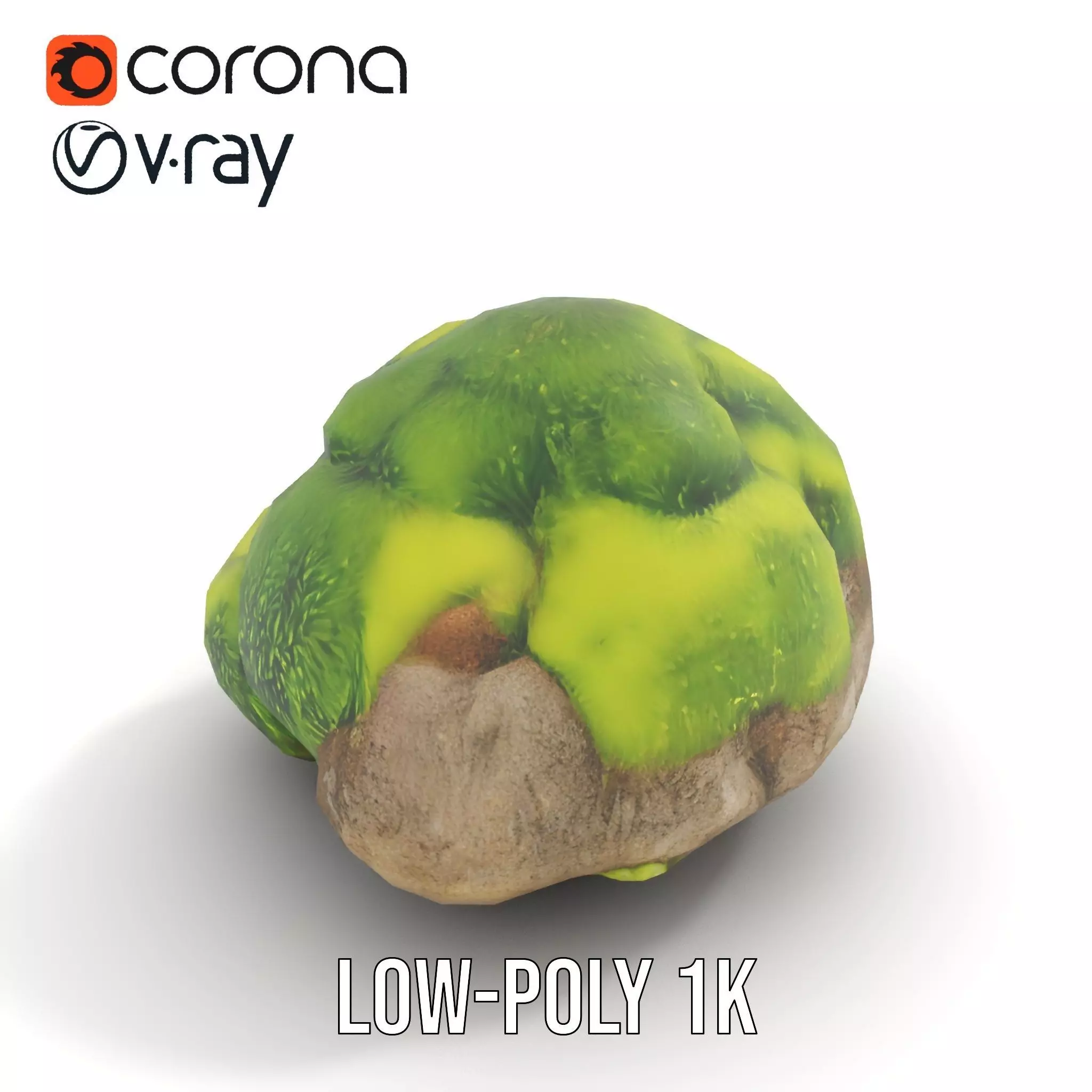 Green Mossy Rock model pack Texture_25