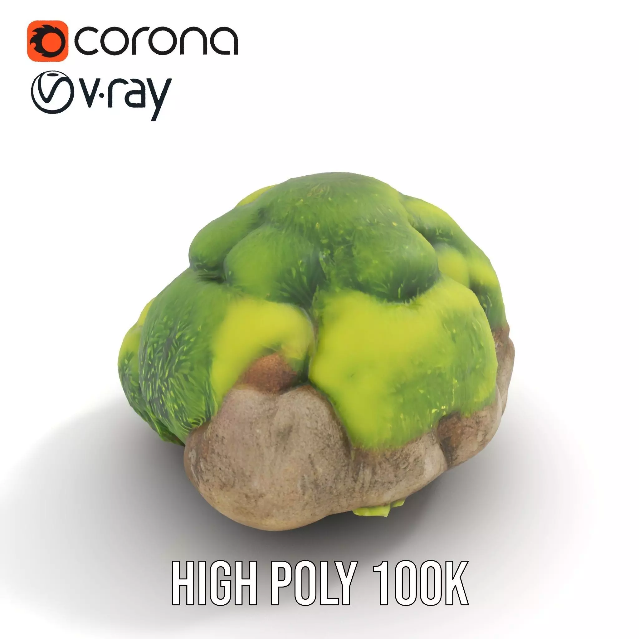 Green Mossy Rock model pack Texture_17