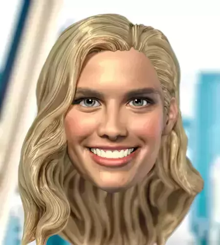 Superman 2025 Eve Teschmacher Sara Sampaio Headsculpt 3D print model