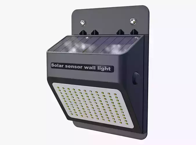 Solar Sensor Wall LED Light M1 3D model
