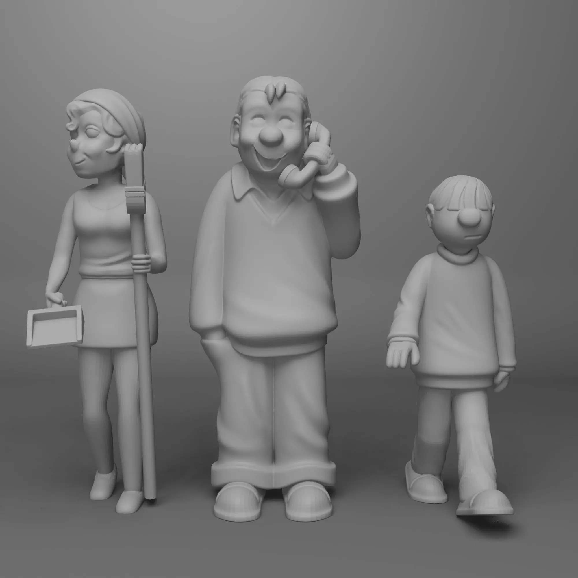 Hi and Lois Models Set 3D print model_2