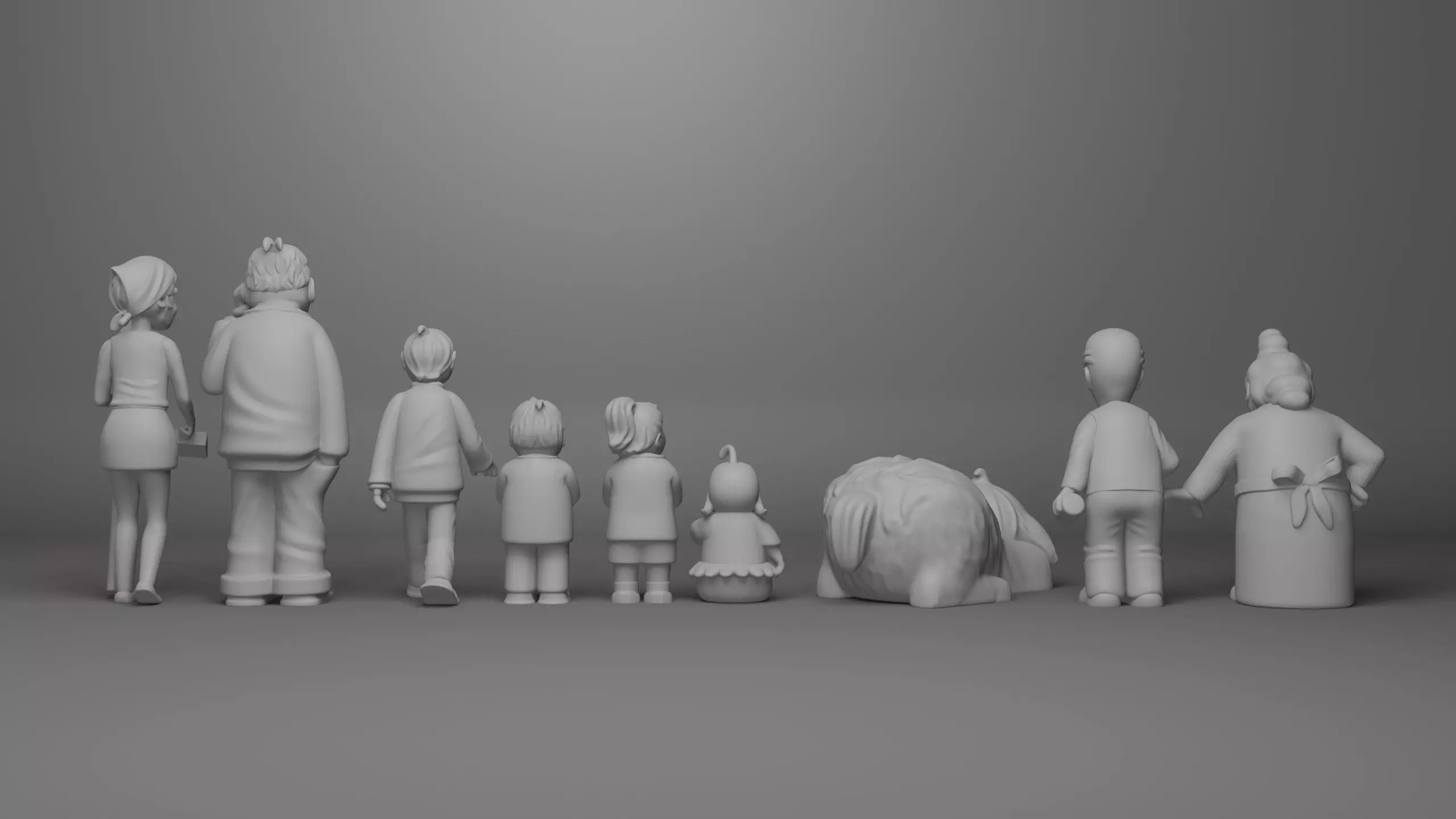 Hi and Lois Models Set 3D print model_1