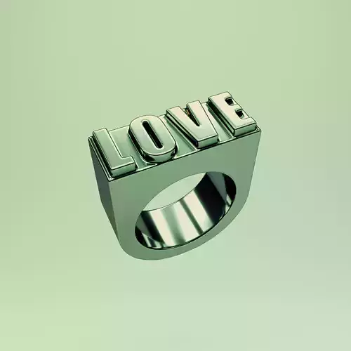 Chunky Ring Fashion Jewellery Love Ring built to scale Size 10 