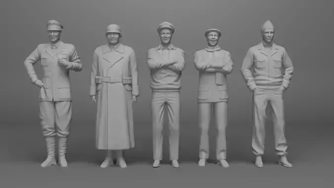 Hogan s Heroes 3D Models Set 3D print model