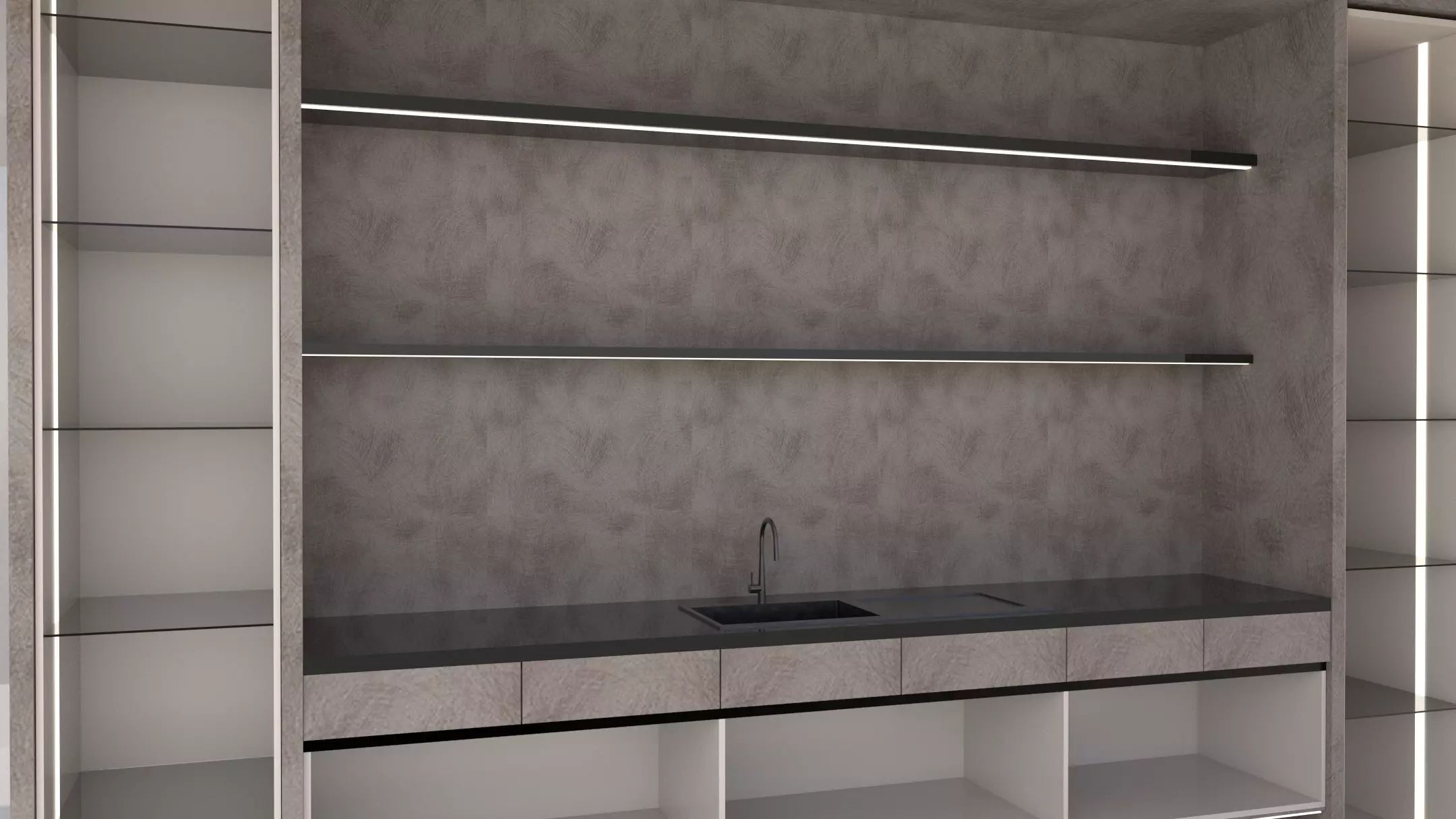 Shadow line Elegance Bar -Elegant Low-poly 3D model_9