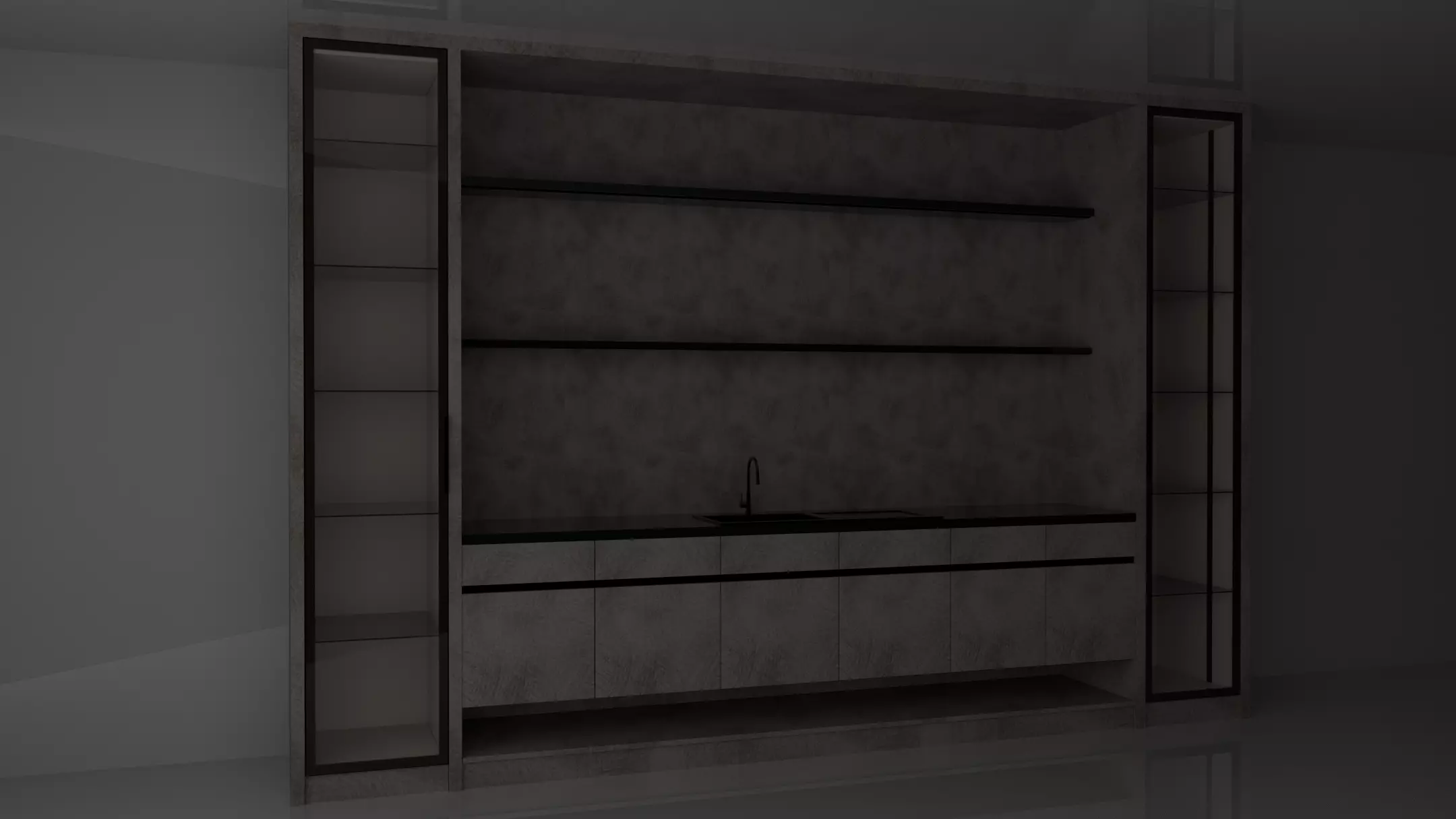 Shadow line Elegance Bar -Elegant Low-poly 3D model_2