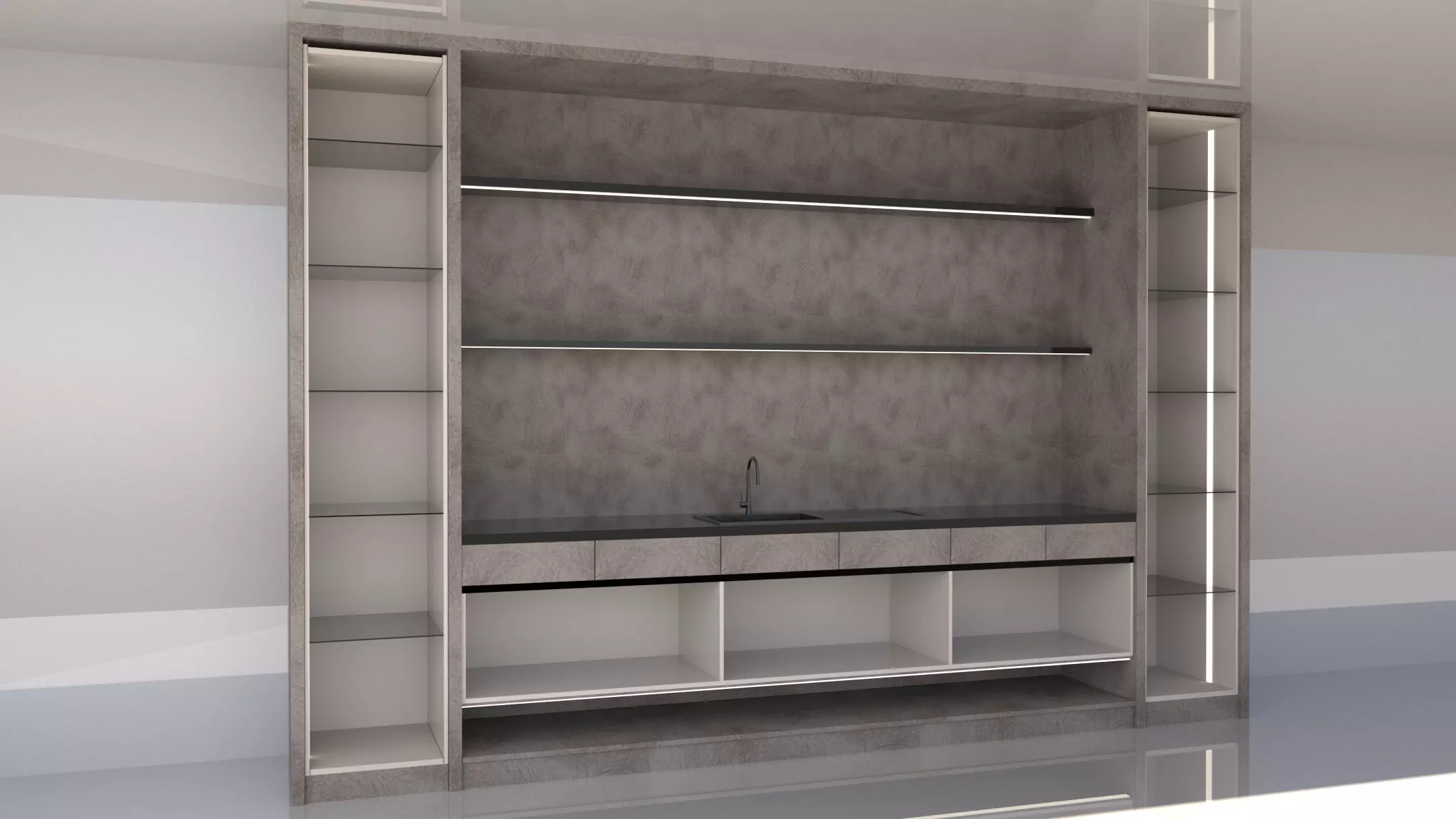 Shadow line Elegance Bar -Elegant Low-poly 3D model_8