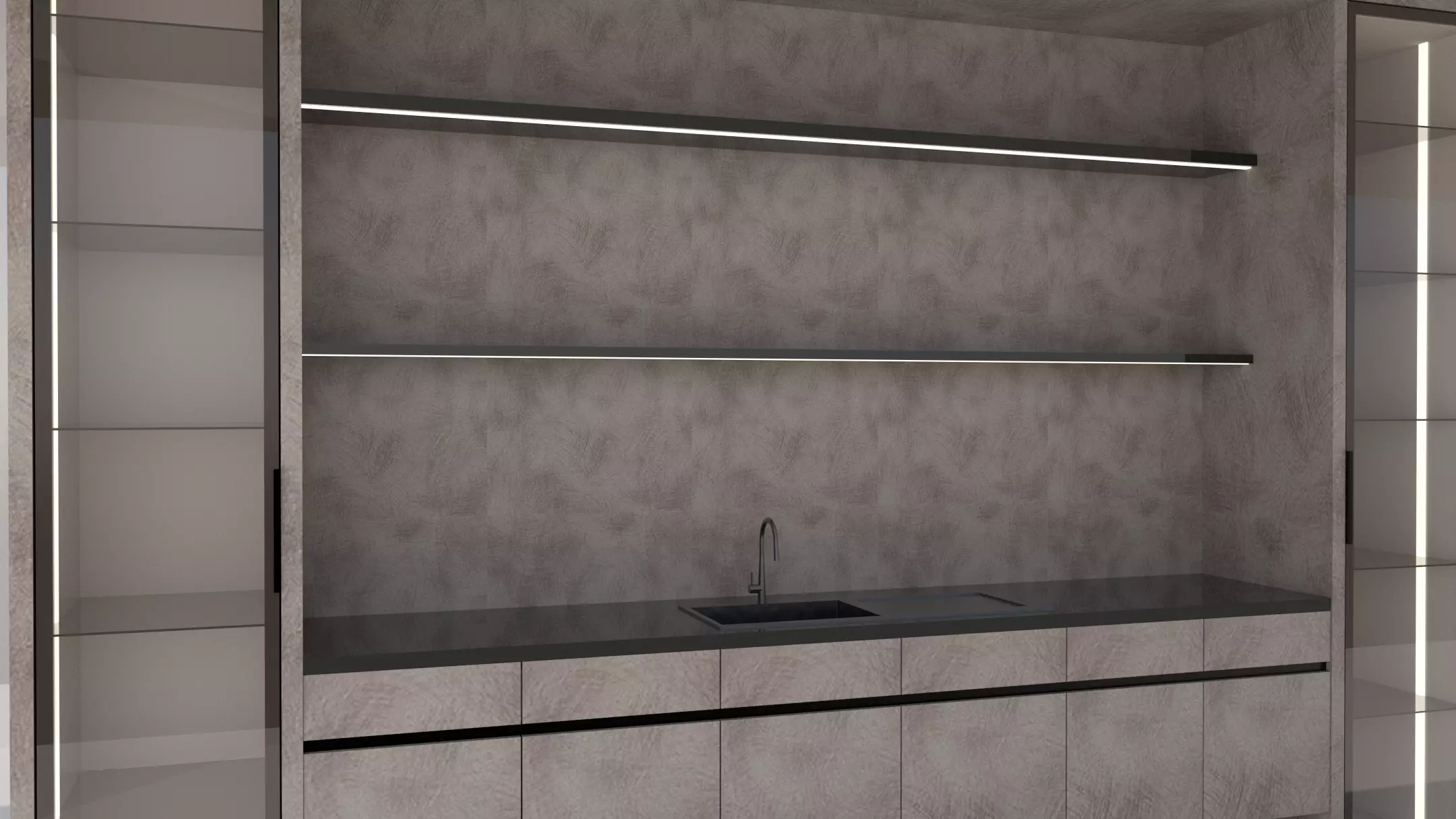 Shadow line Elegance Bar -Elegant Low-poly 3D model_7