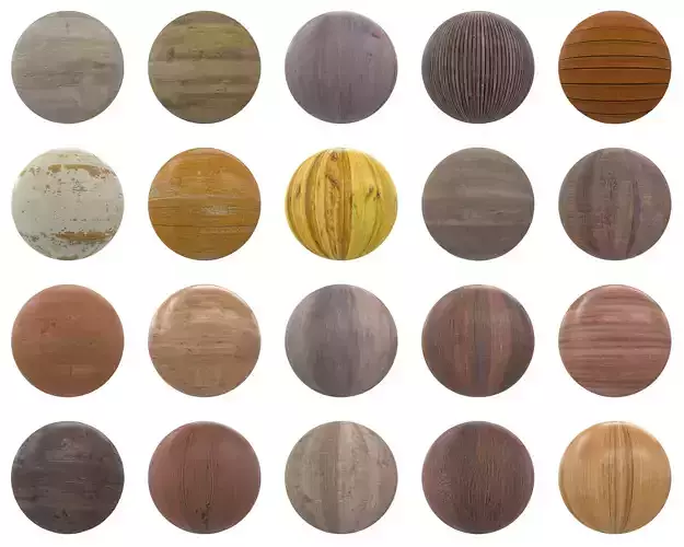 20 Seamless PBR Wood Textures  4K