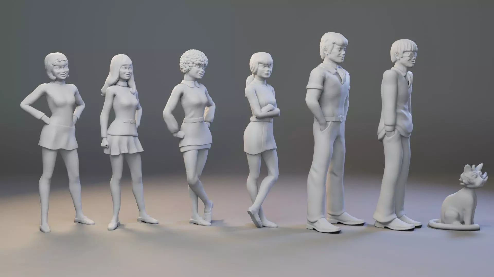 Josie and the Pussycats Set  3D print model_4