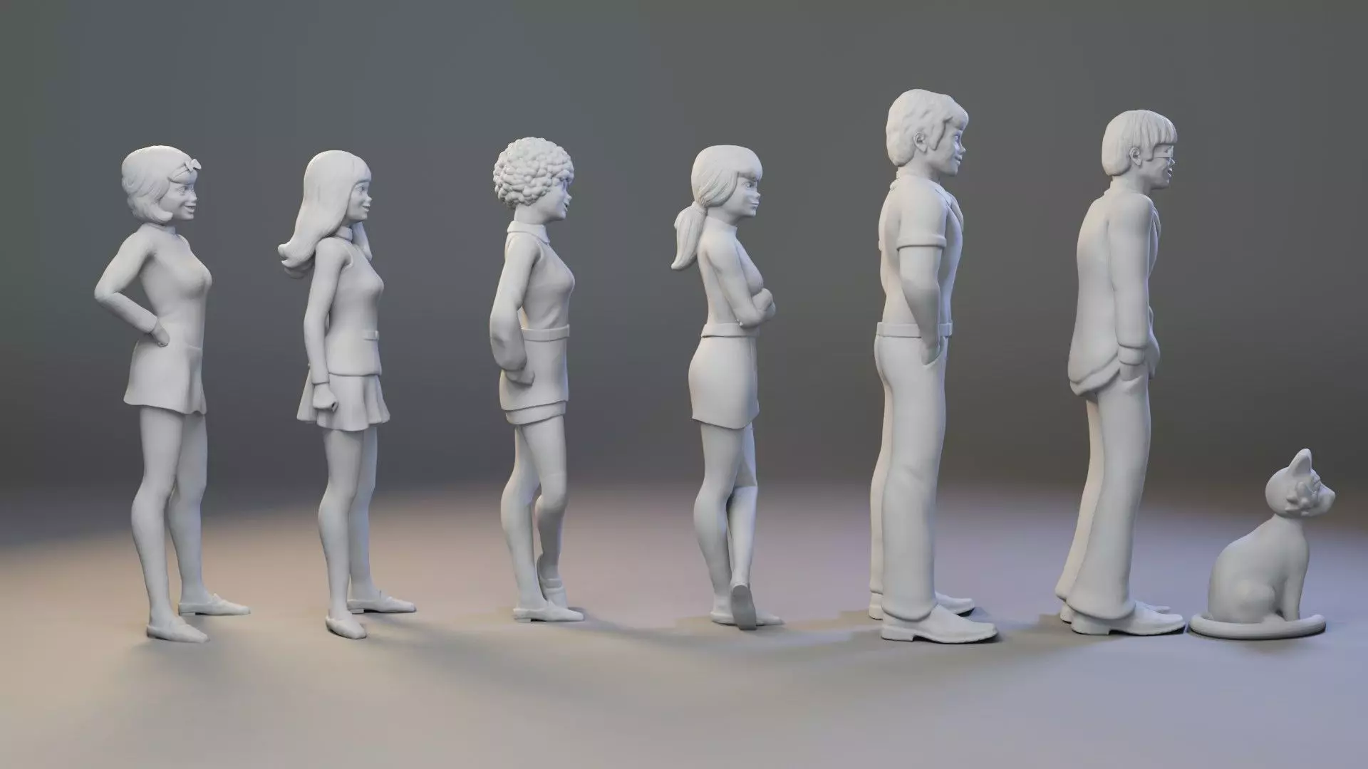 Josie and the Pussycats Set  3D print model_1