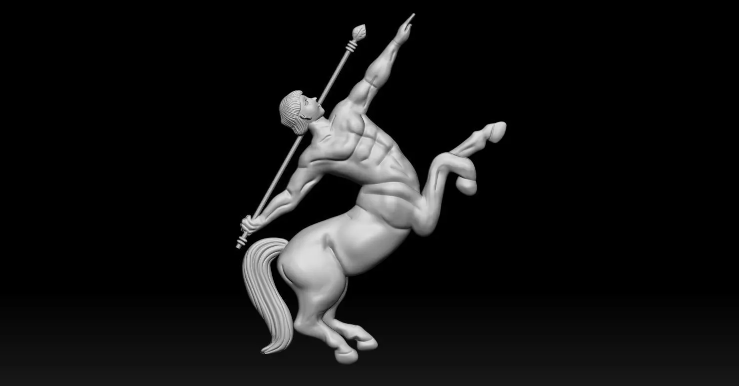 Centaur Relief 3D Printable Model 3D print model
