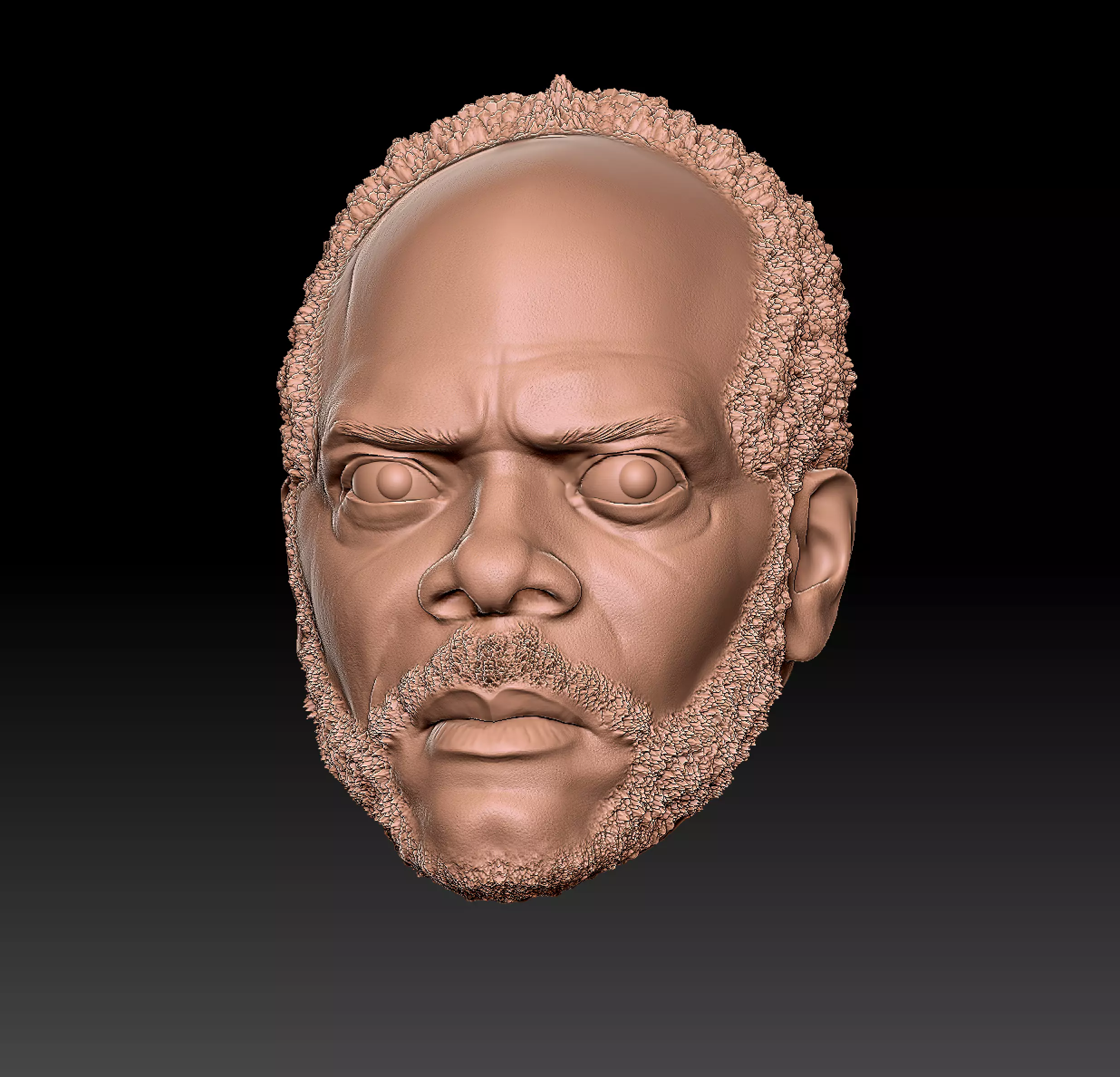 Black Snake Moan Head 3D print model_0