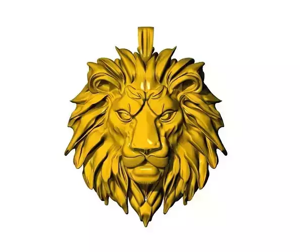 LION FACE  PANDENT 