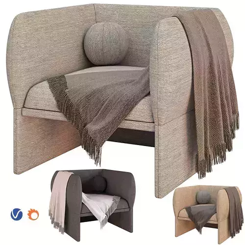 Nomea Vol02 Curved Sofa 3 Materials