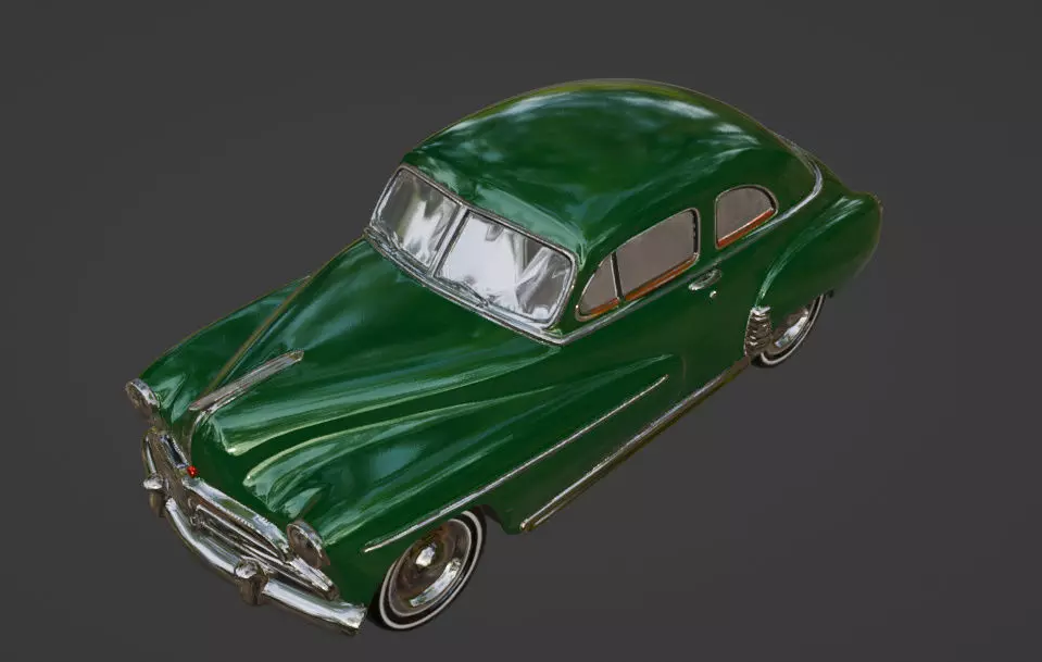 Vintage Car 3D model_3