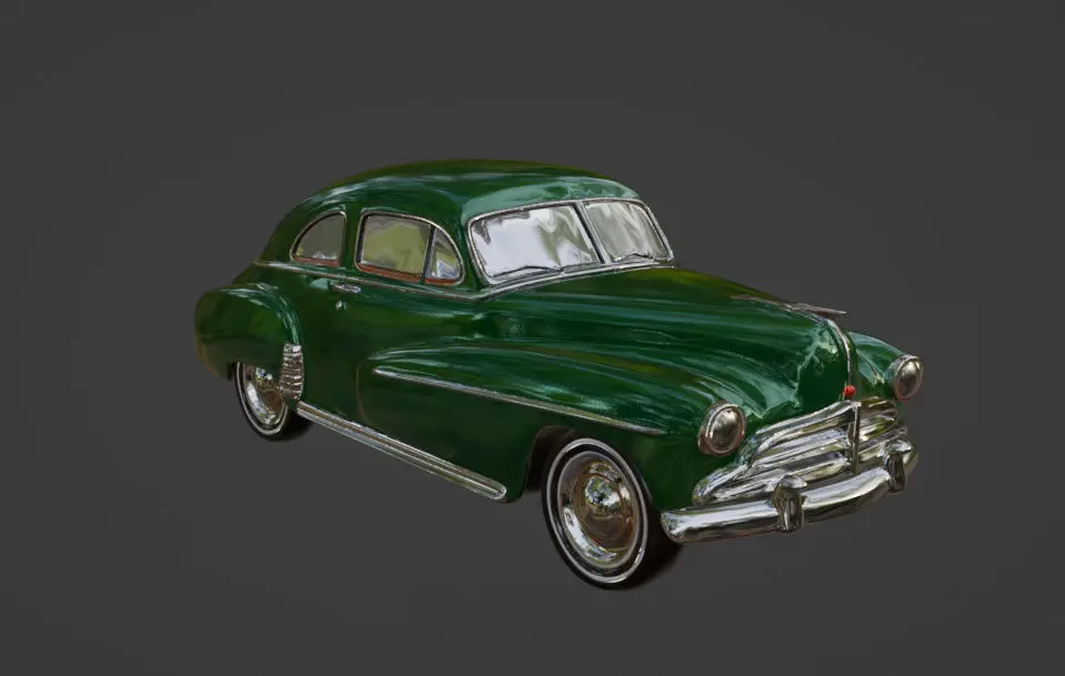 Vintage Car 3D model_0