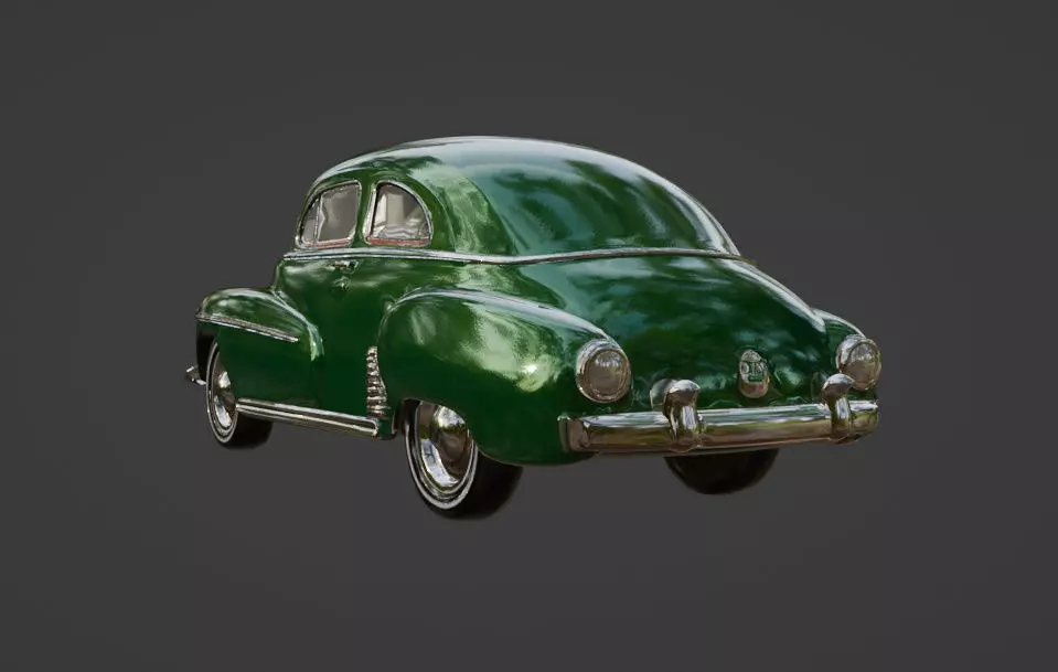 Vintage Car 3D model_4