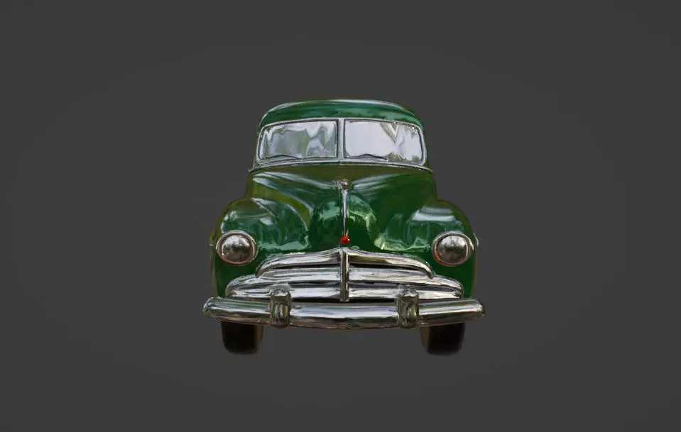 Vintage Car 3D model_2