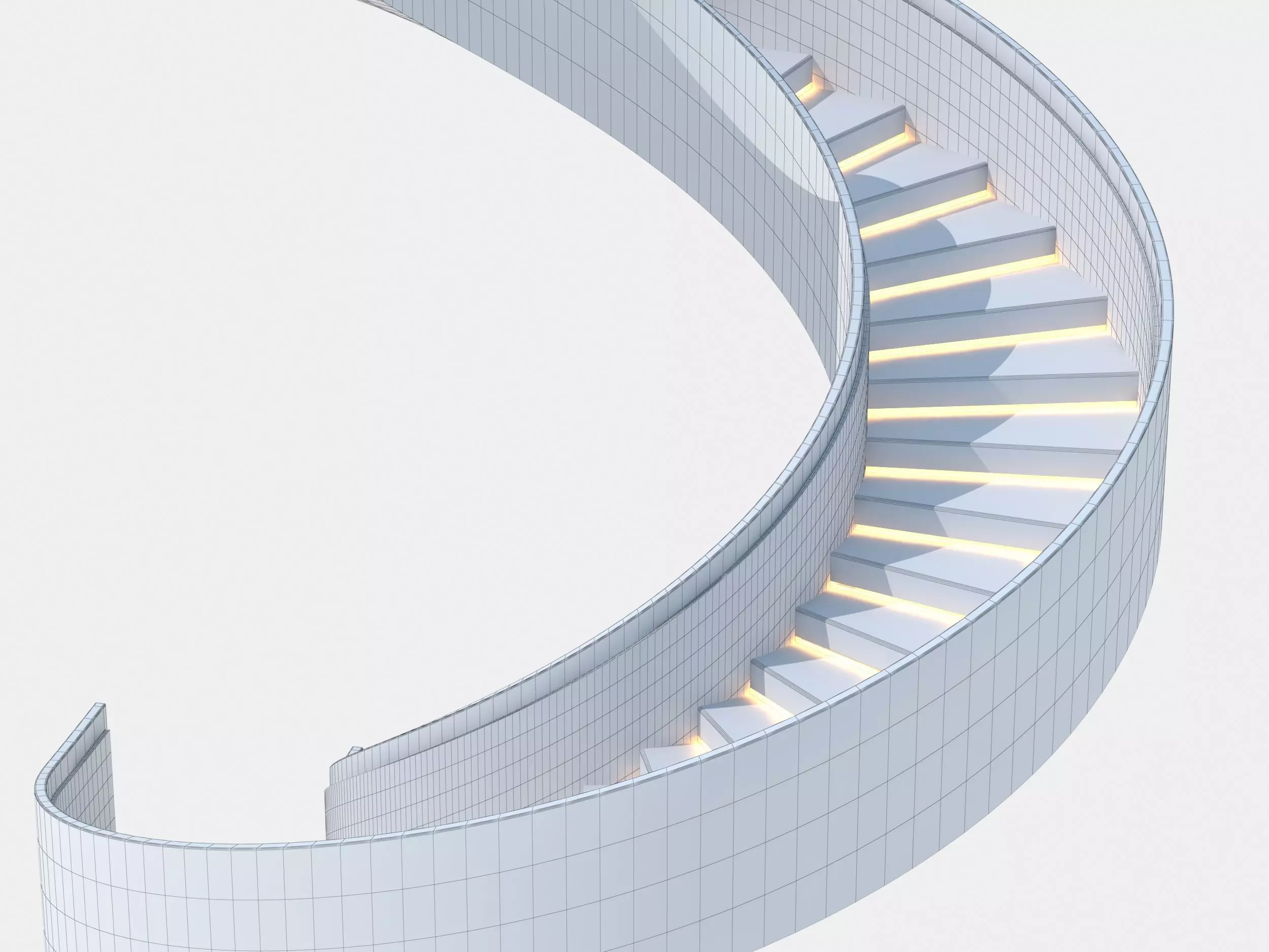 Spiral staircase 3D model_10