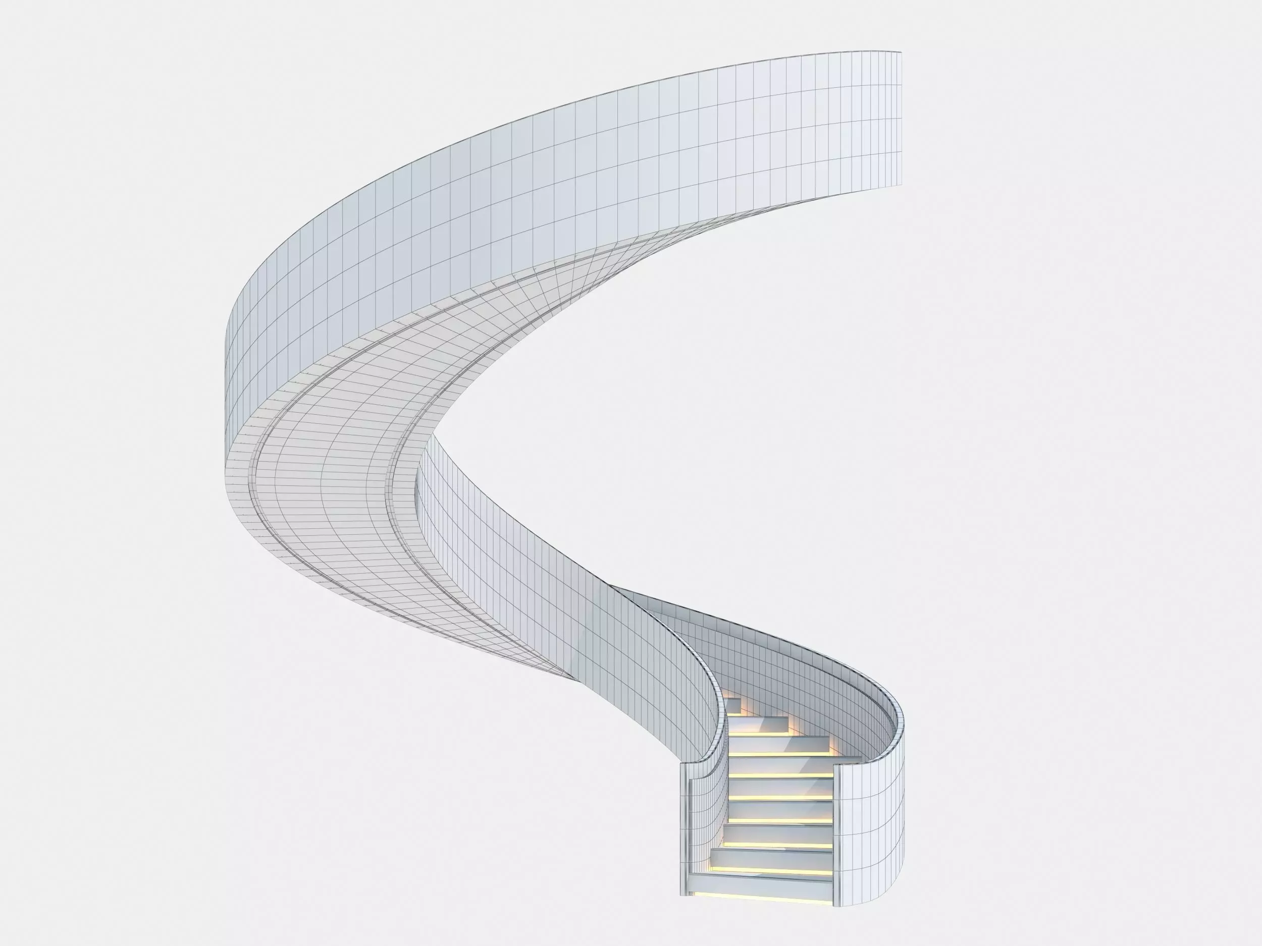 Spiral staircase 3D model_9