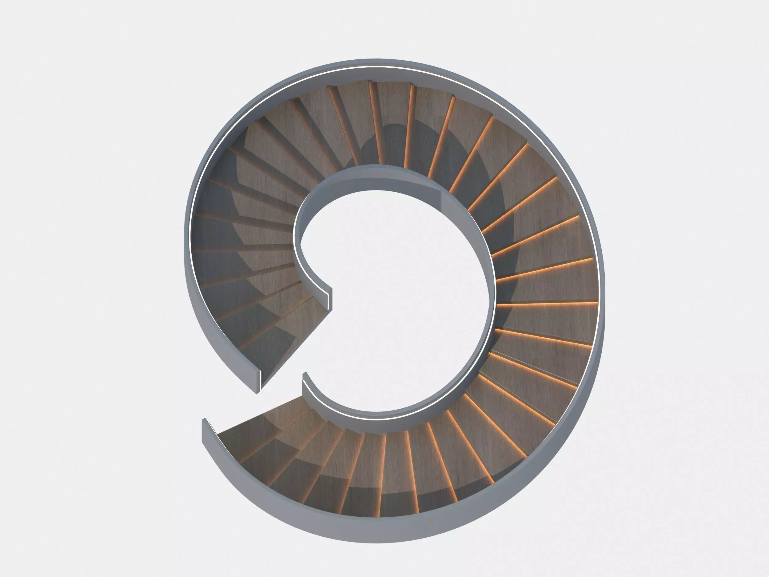 Spiral staircase 3D model_1