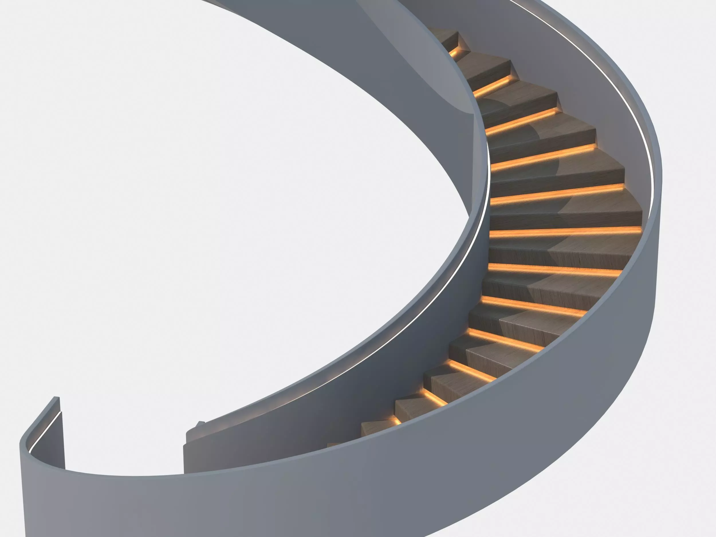 Spiral staircase 3D model_5