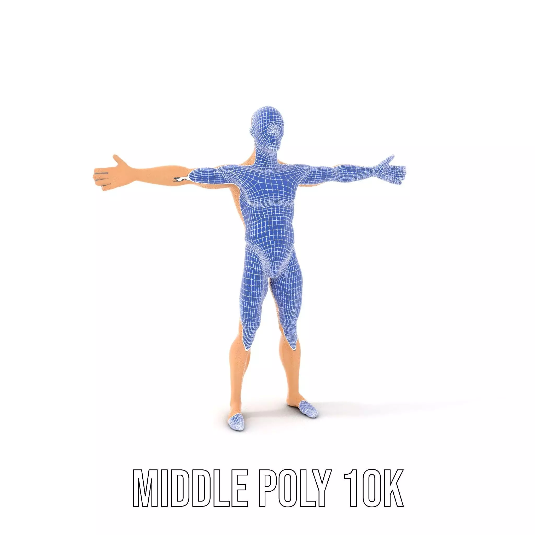 Realistic Male Mannequin model pack Low-poly 3D model_18