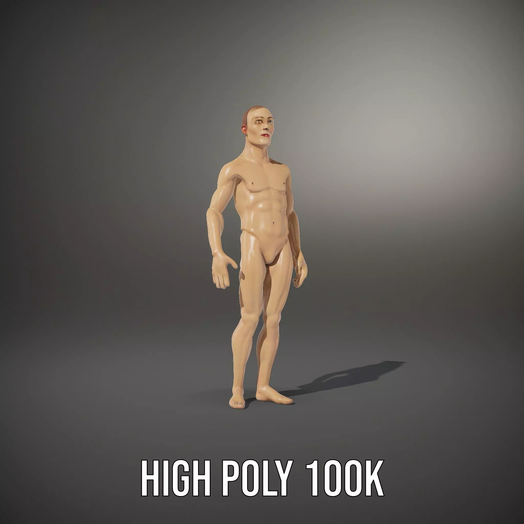 Realistic Male Mannequin model pack Low-poly 3D model_8