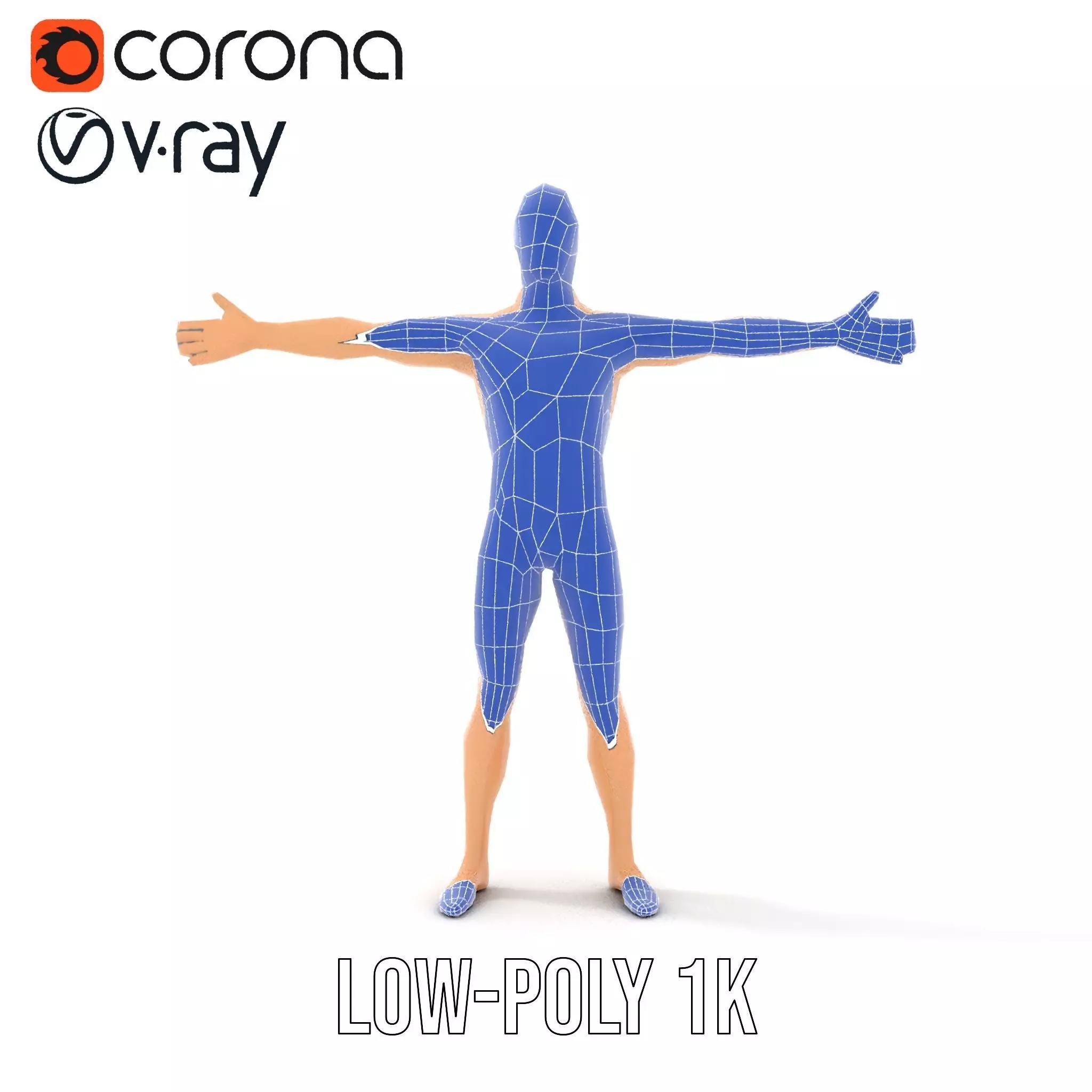 Realistic Male Mannequin model pack Low-poly 3D model_28