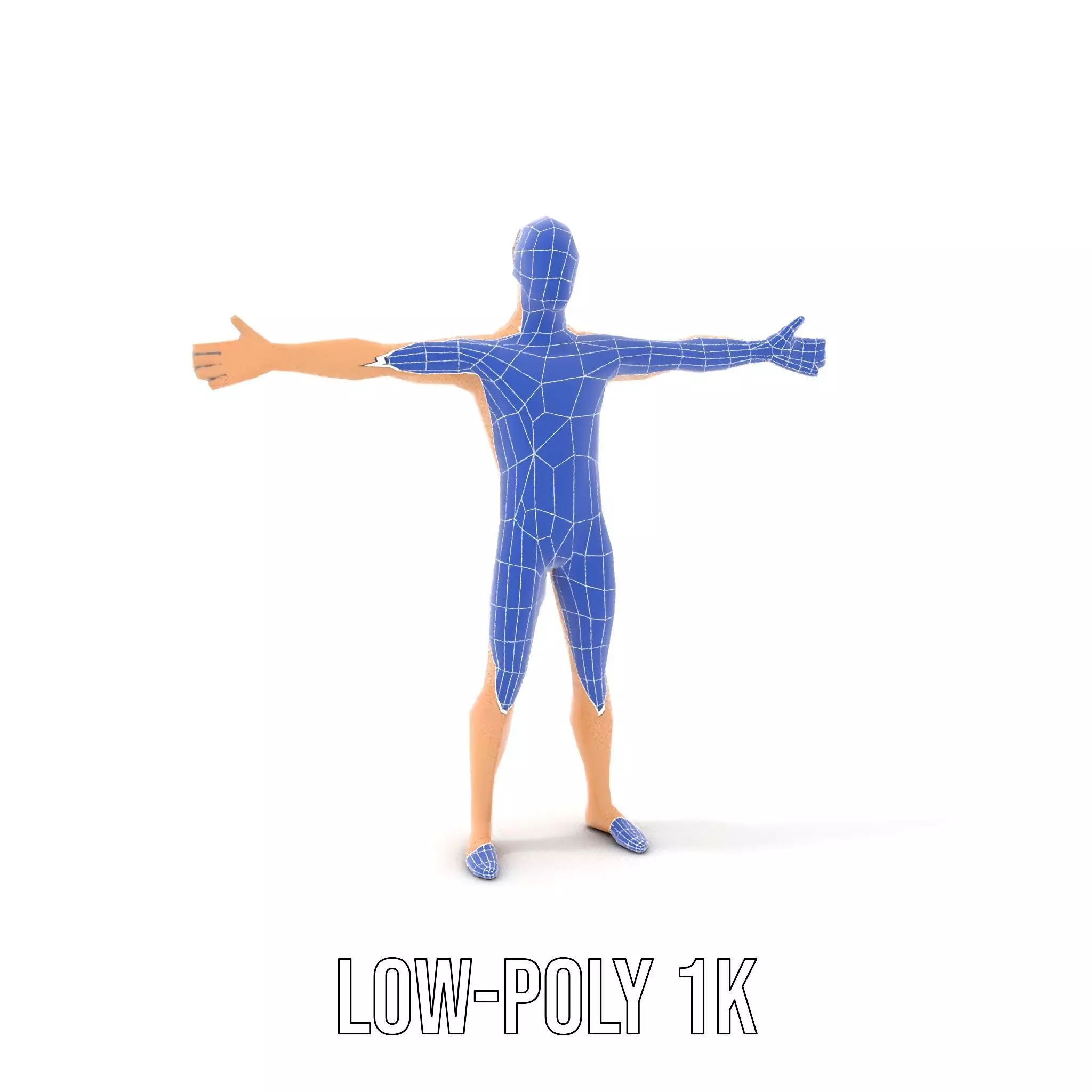 Realistic Male Mannequin model pack Low-poly 3D model_25
