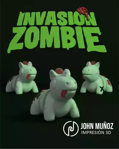 Unicorn Zombie - Figure decorative and keychain 3D print model