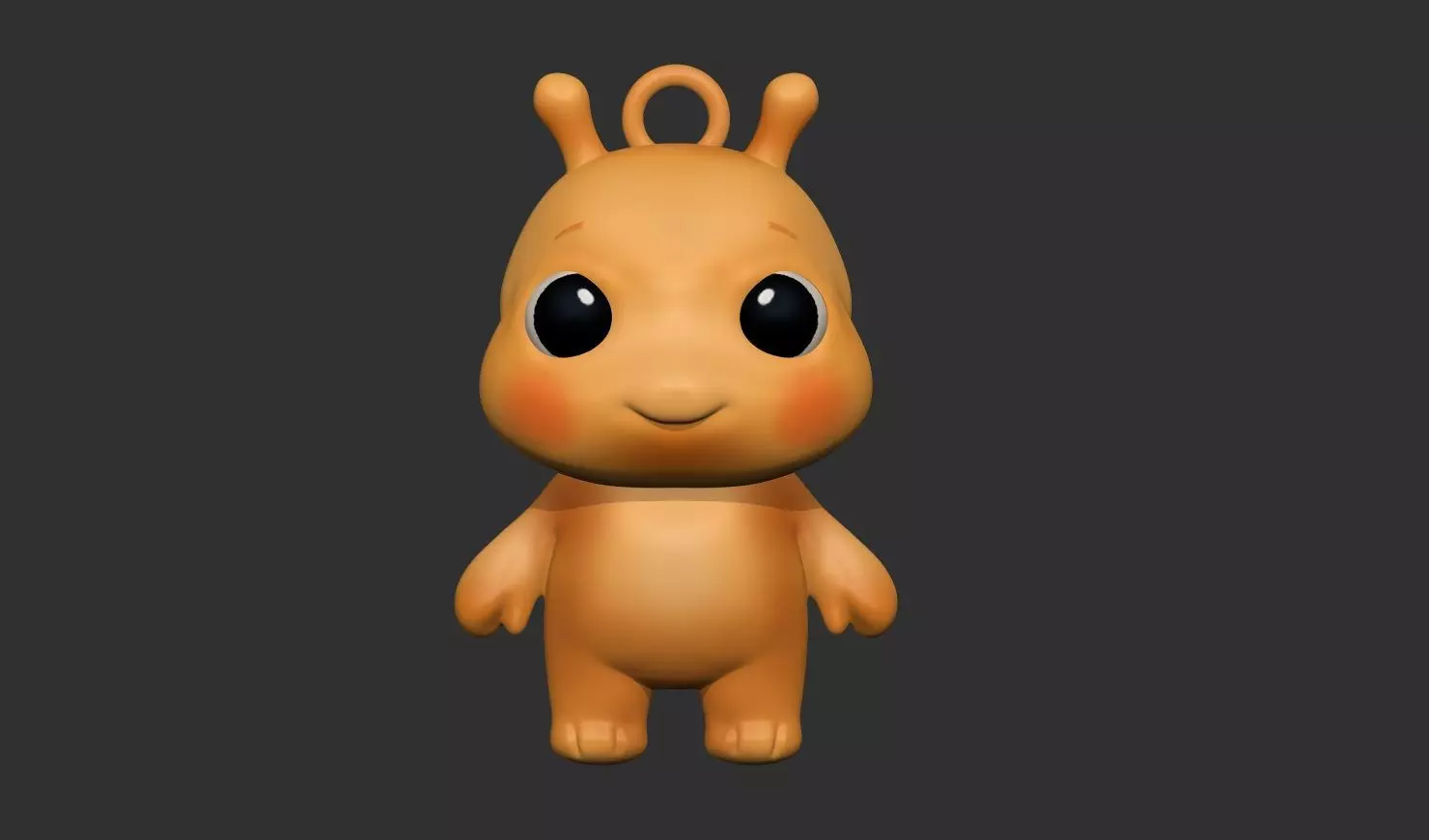 Alien Pendant STL 3D print model_0