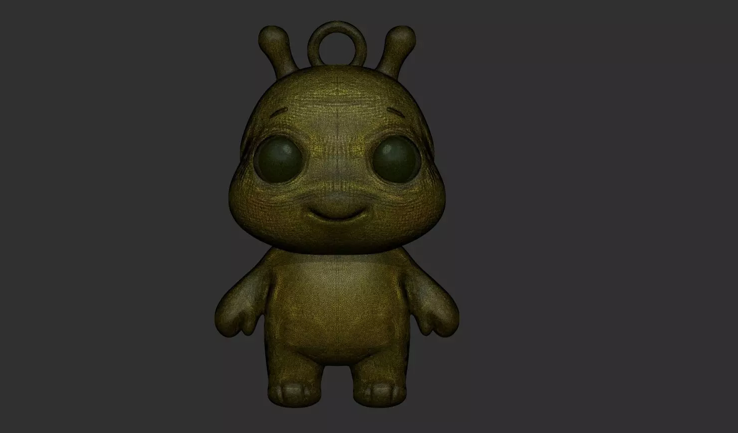 Alien Pendant STL 3D print model_12