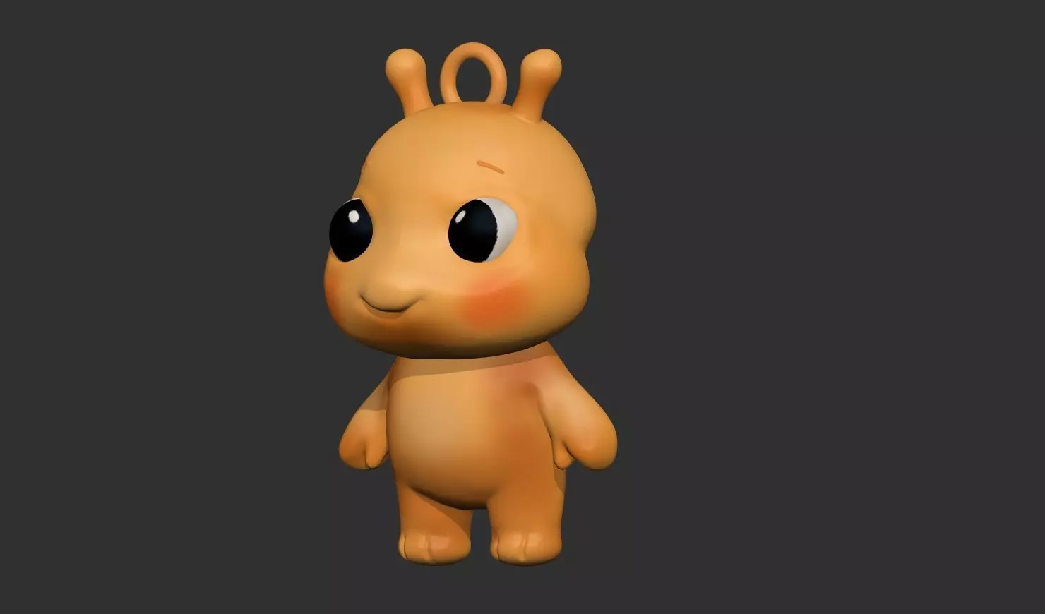 Alien Pendant STL 3D print model_3