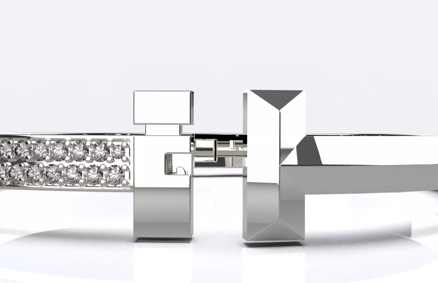 Tiffany T Bracelet 3D print model_11