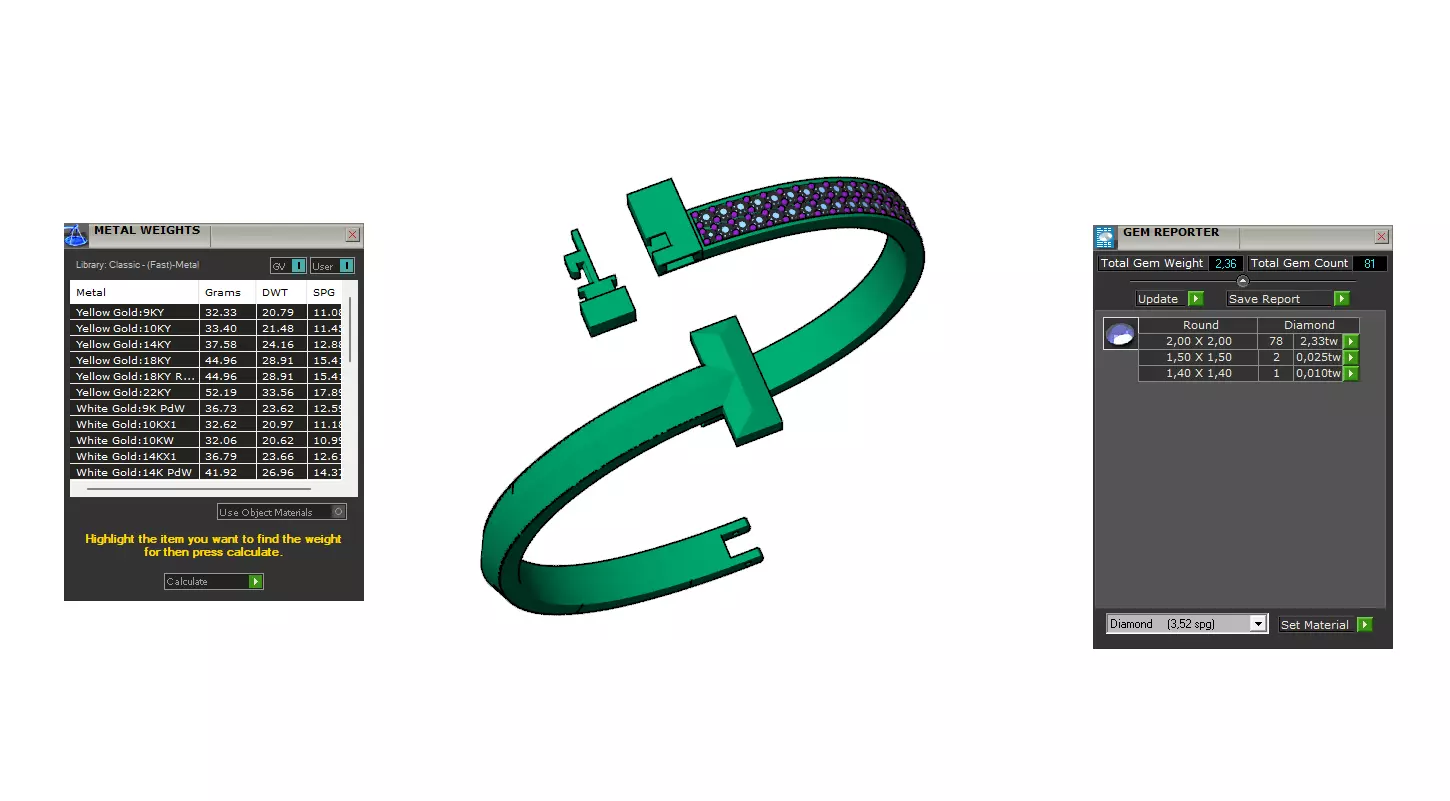 Tiffany T Bracelet 3D print model_22