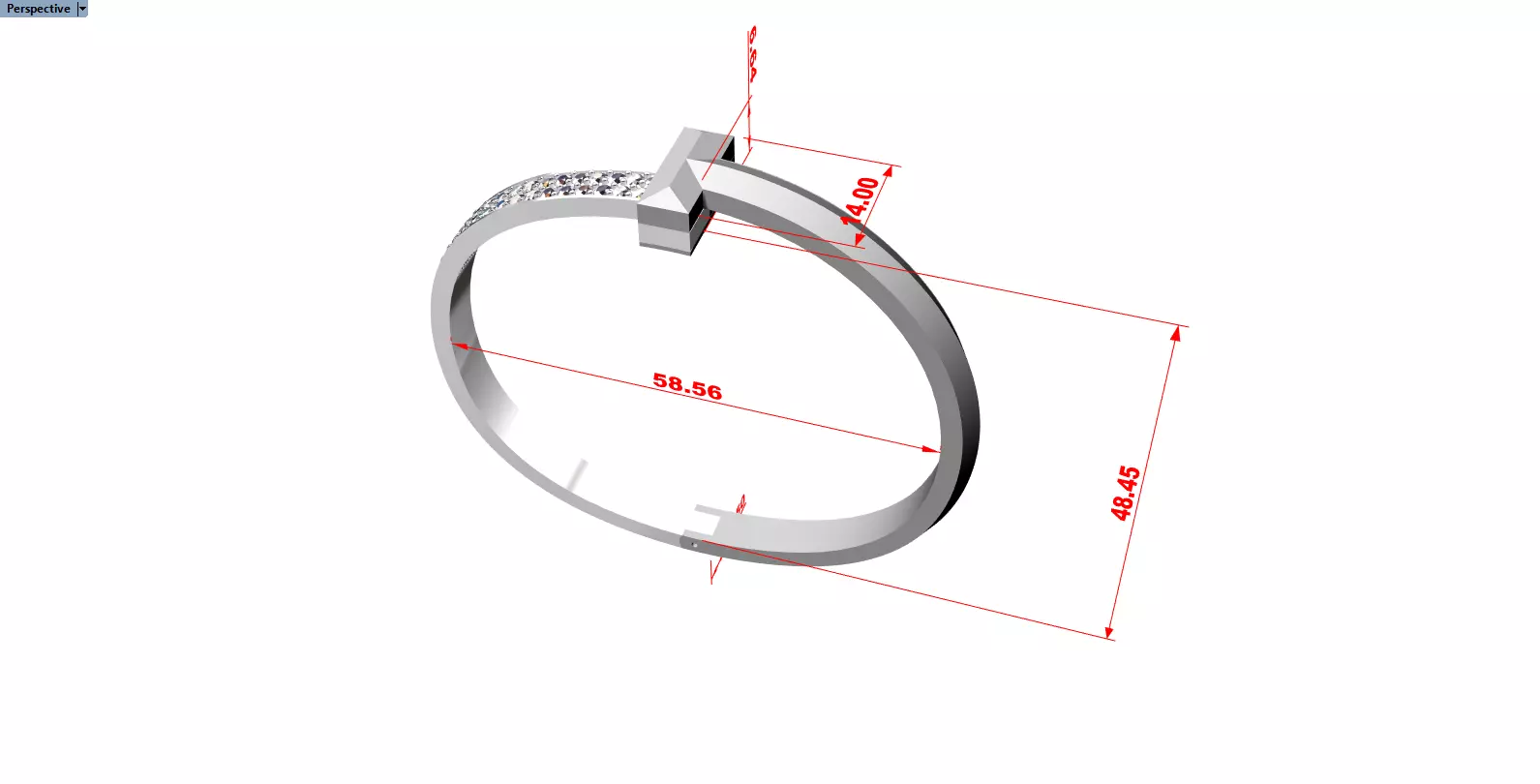 Tiffany T Bracelet 3D print model_17