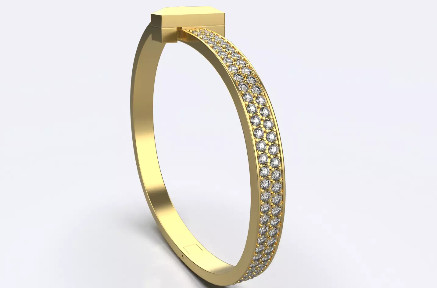 Tiffany T Bracelet 3D print model_2