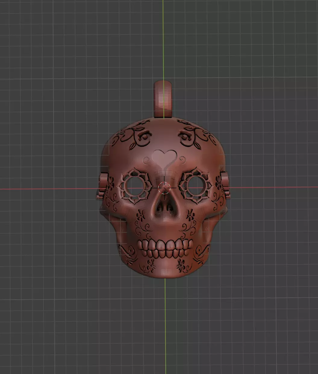 catrina pendant 3D print model