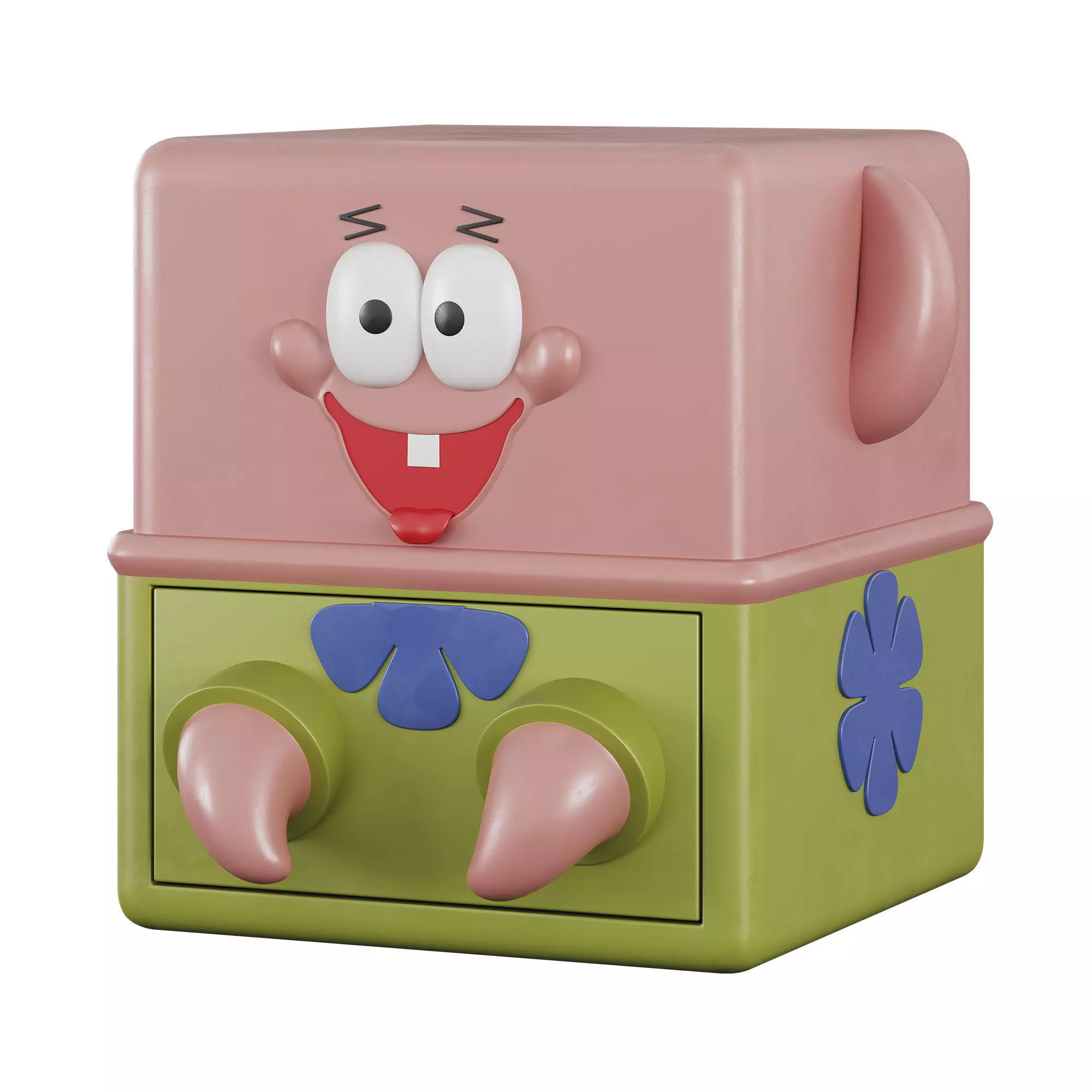 Childrens bedside table Patrick Star 3D model_2