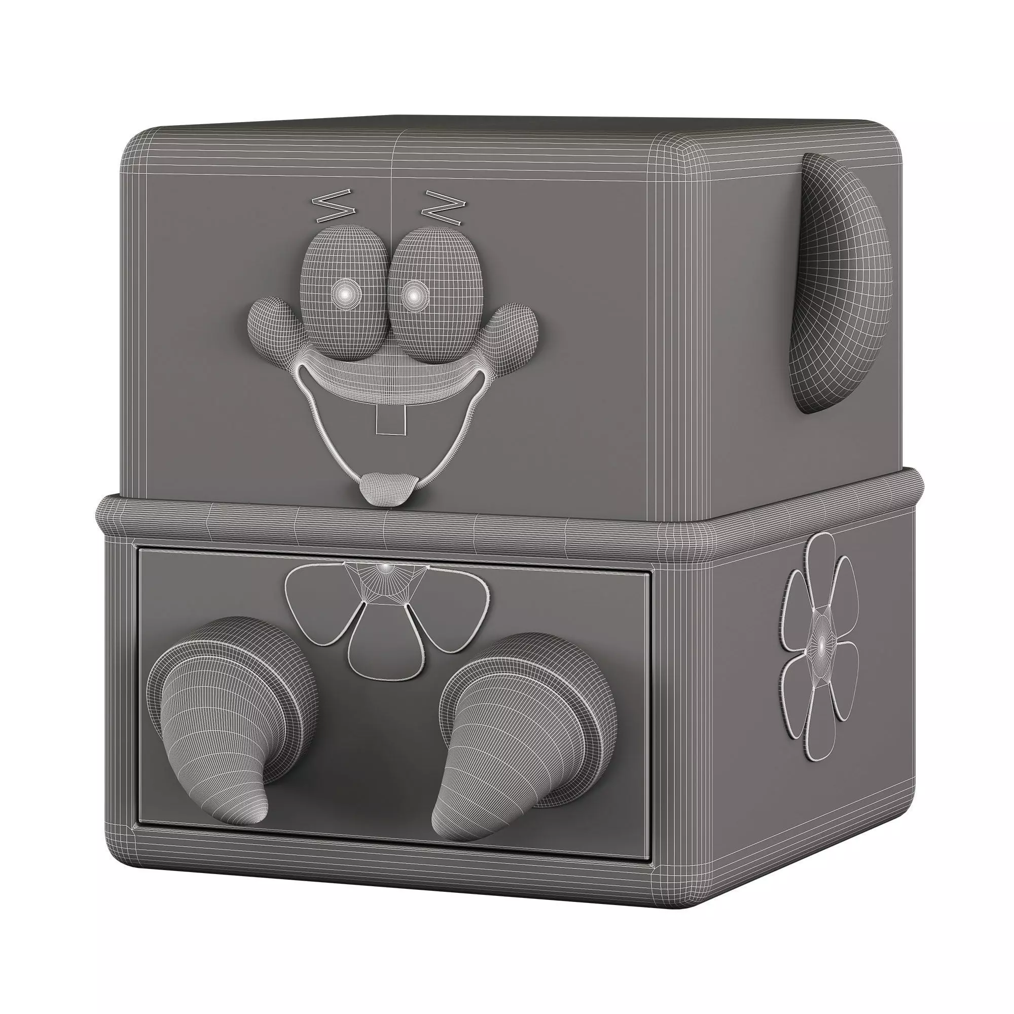 Childrens bedside table Patrick Star 3D model_3