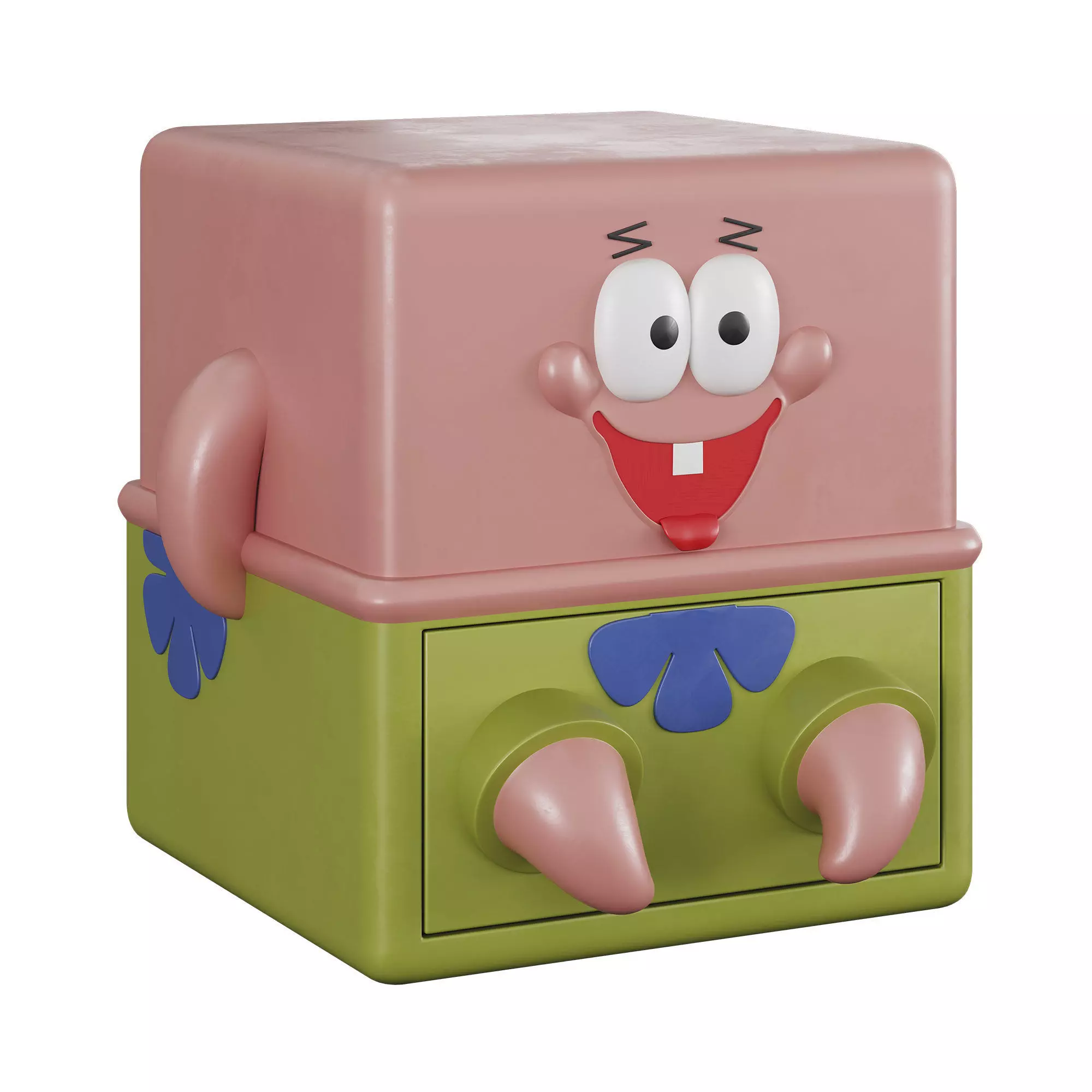 Childrens bedside table Patrick Star 3D model_0