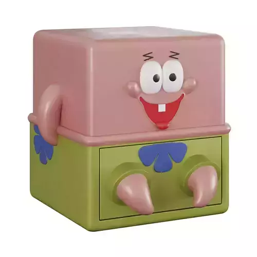 Childrens bedside table Patrick Star 3D model