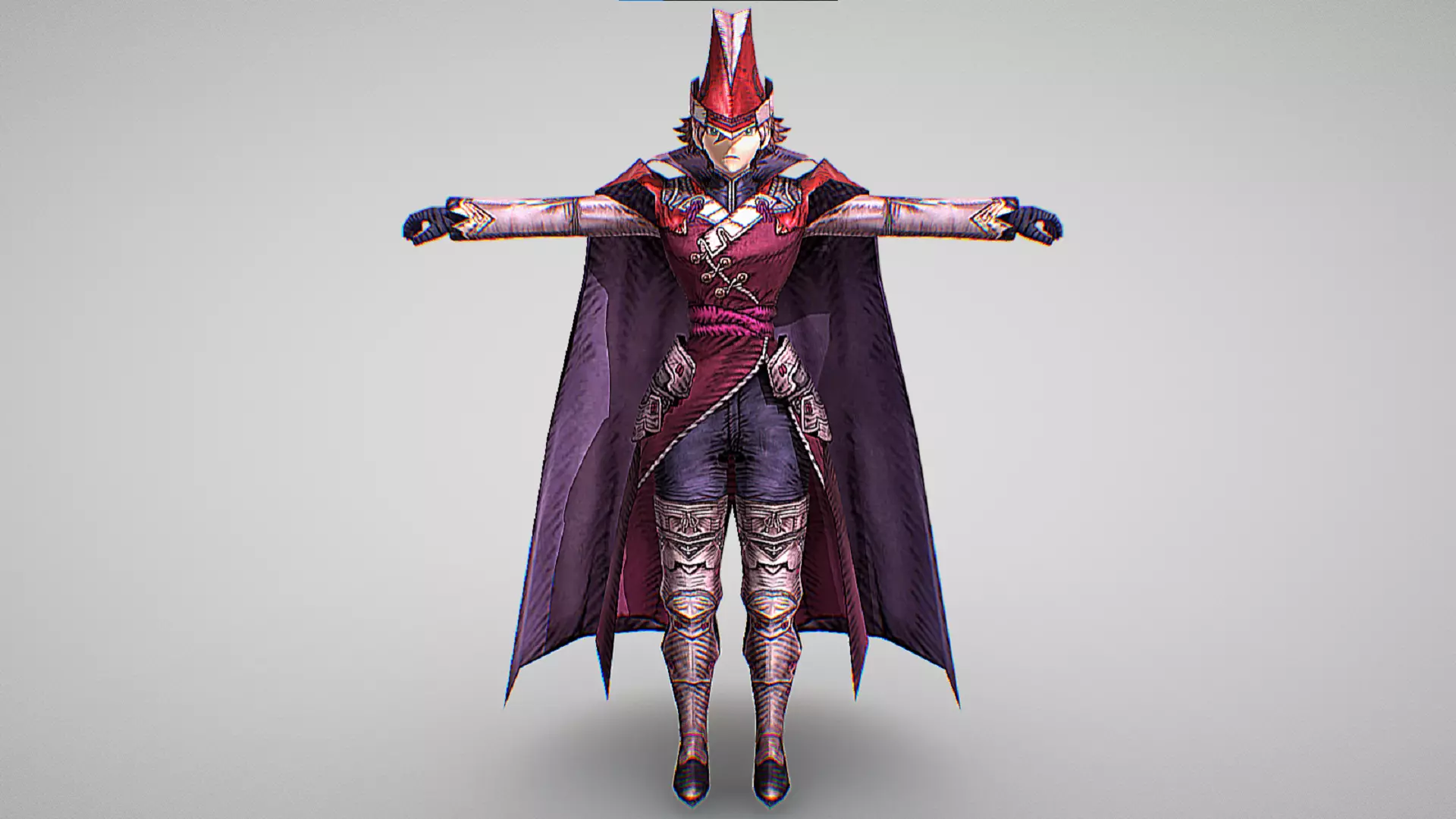 Adelard - Vermillion Devil - Final Fantasy War Of The Visions Low-poly 3D model_1