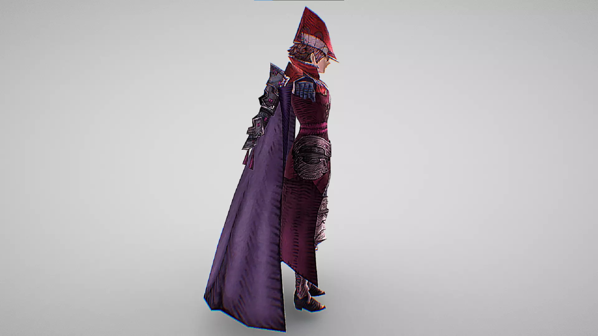 Adelard - Vermillion Devil - Final Fantasy War Of The Visions Low-poly 3D model_4